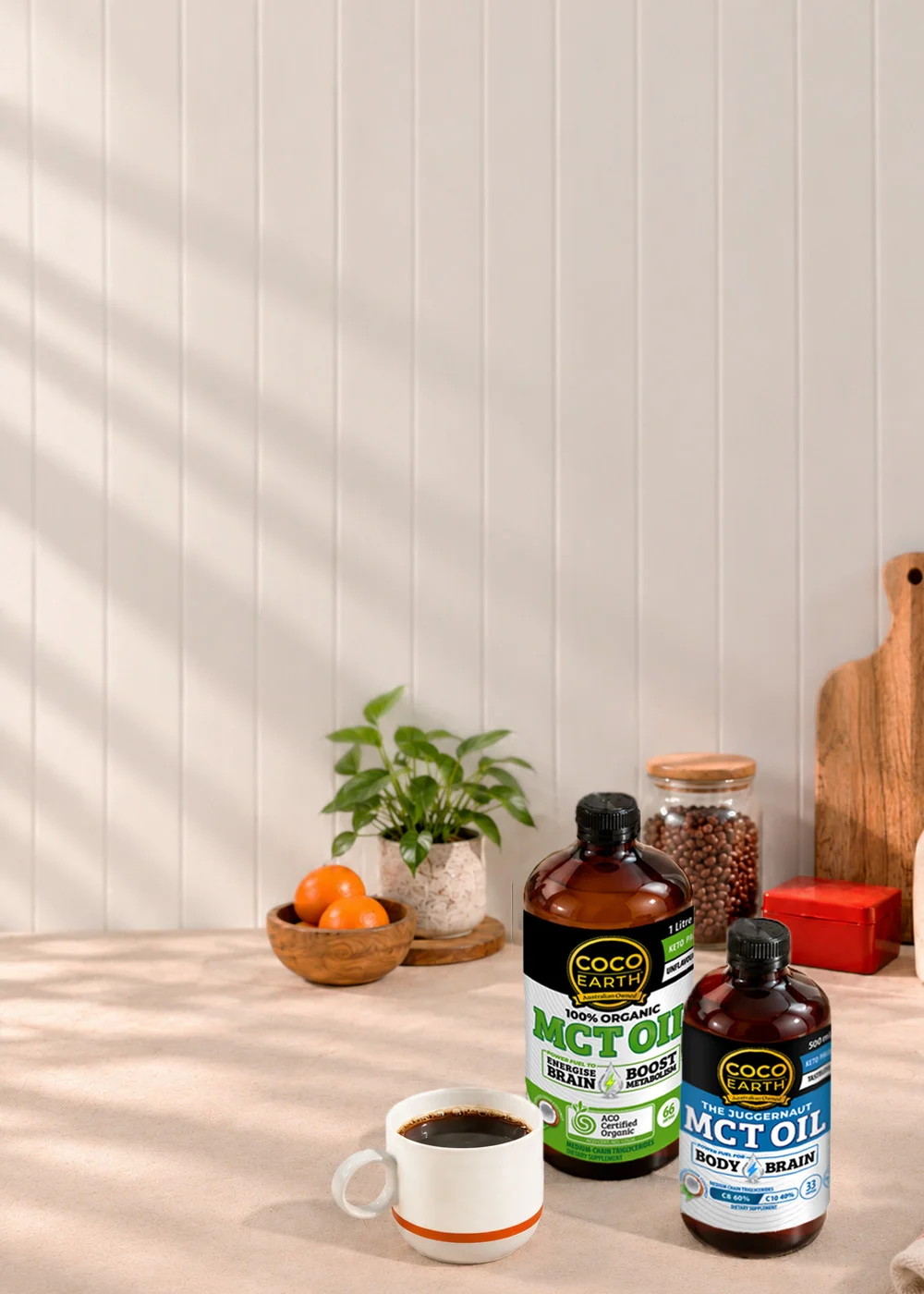 Lifestyle Context Assets For Healthier Tastier Foods — mobile banner mct oil